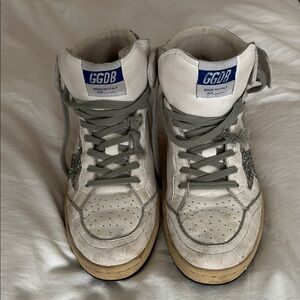 Golden Goose White High-Top Sneakers